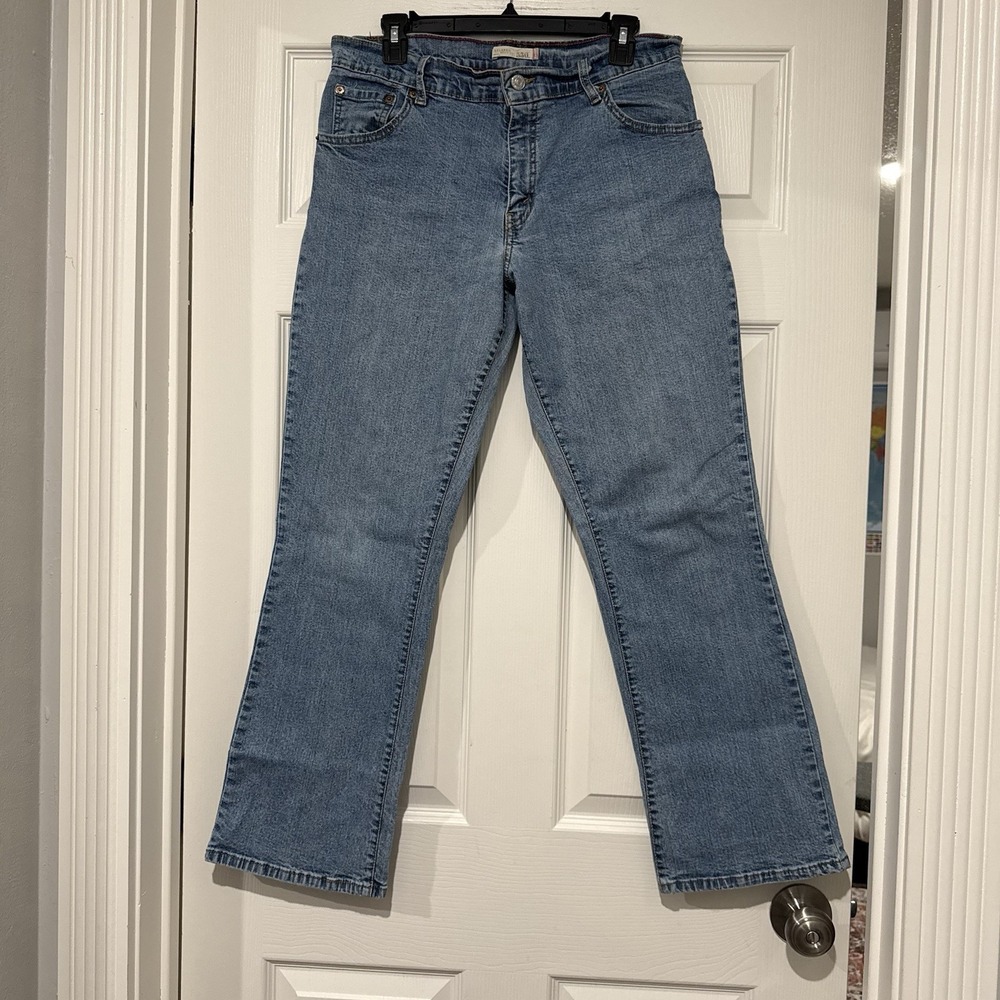 Vintage Y2K Levis 550 Womens 12 Relaxed Bootcut Blue Denim Jeans 2004